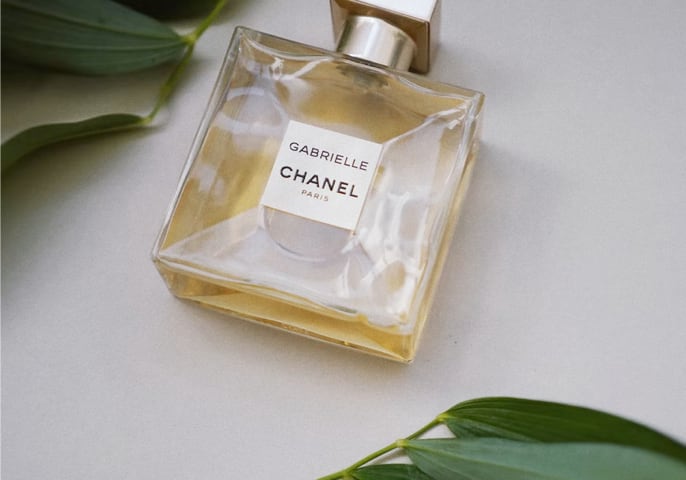 Chanel Perfume on a table